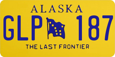 AK license plate GLP187
