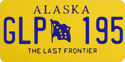 AK license plate GLP195