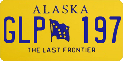 AK license plate GLP197