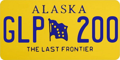 AK license plate GLP200