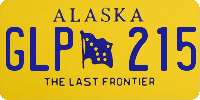 AK license plate GLP215