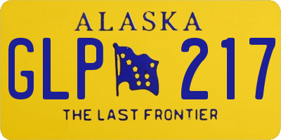 AK license plate GLP217