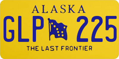 AK license plate GLP225