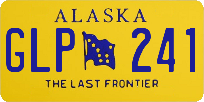 AK license plate GLP241