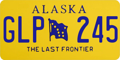 AK license plate GLP245