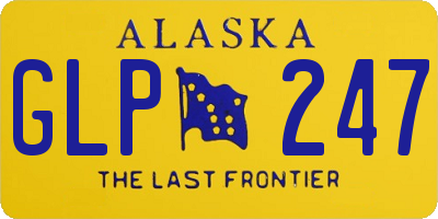 AK license plate GLP247