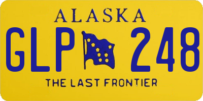 AK license plate GLP248