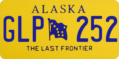 AK license plate GLP252