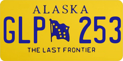 AK license plate GLP253
