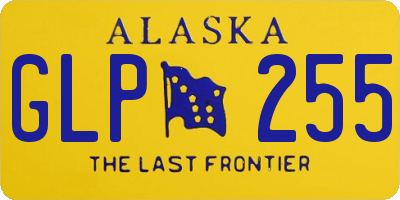 AK license plate GLP255