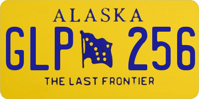 AK license plate GLP256
