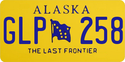 AK license plate GLP258
