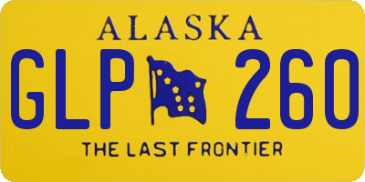 AK license plate GLP260