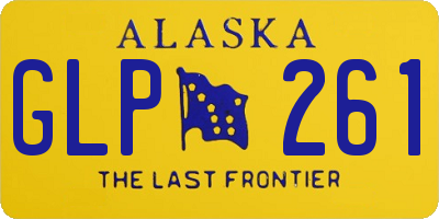 AK license plate GLP261
