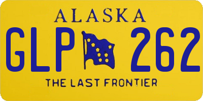 AK license plate GLP262