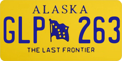 AK license plate GLP263