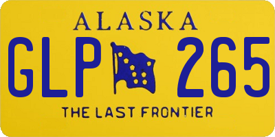 AK license plate GLP265