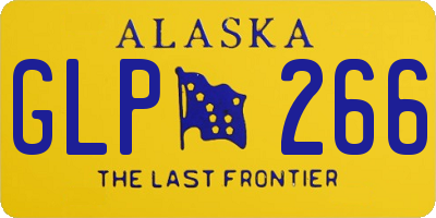 AK license plate GLP266