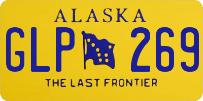 AK license plate GLP269