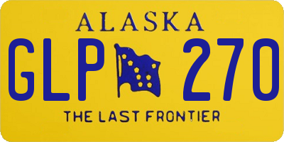 AK license plate GLP270