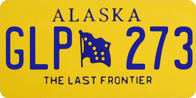 AK license plate GLP273