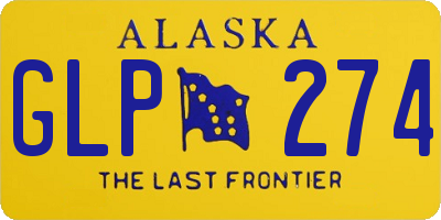AK license plate GLP274