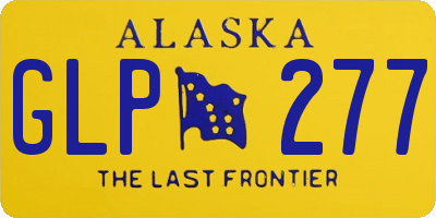 AK license plate GLP277