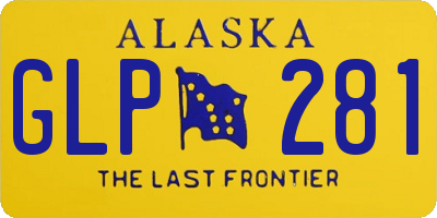 AK license plate GLP281