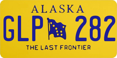 AK license plate GLP282