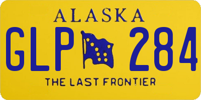 AK license plate GLP284