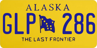 AK license plate GLP286