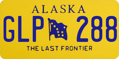 AK license plate GLP288