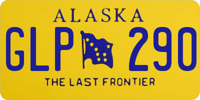 AK license plate GLP290