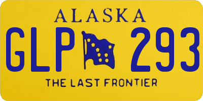 AK license plate GLP293
