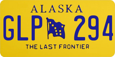 AK license plate GLP294