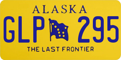 AK license plate GLP295