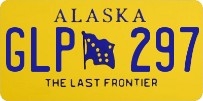 AK license plate GLP297
