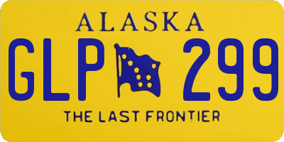 AK license plate GLP299