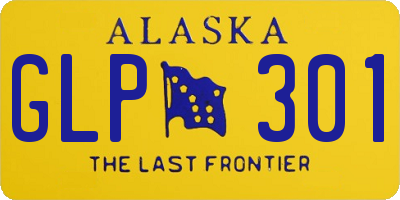 AK license plate GLP301