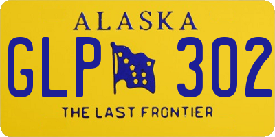 AK license plate GLP302