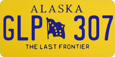 AK license plate GLP307