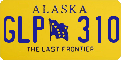 AK license plate GLP310