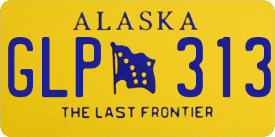 AK license plate GLP313