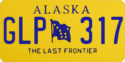 AK license plate GLP317