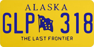 AK license plate GLP318
