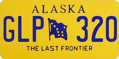 AK license plate GLP320