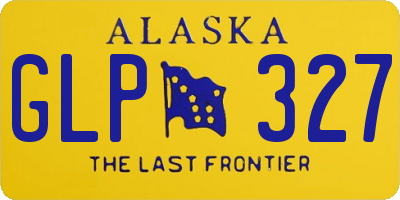 AK license plate GLP327