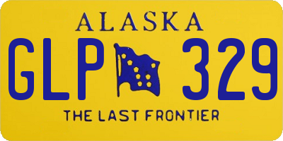 AK license plate GLP329