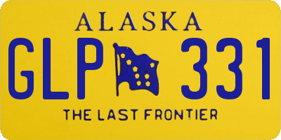 AK license plate GLP331