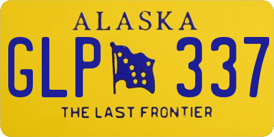 AK license plate GLP337